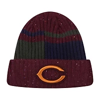 Bonnet en tricot moucheté à revers Chicago Bears Pro Standard bordeaux pour hommes