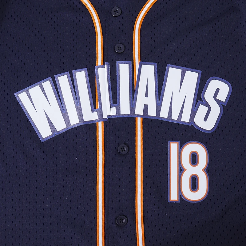 Maillot de baseball boutonné en maille bleu marine Pro Standard Caleb Williams des Chicago Bears pour homme