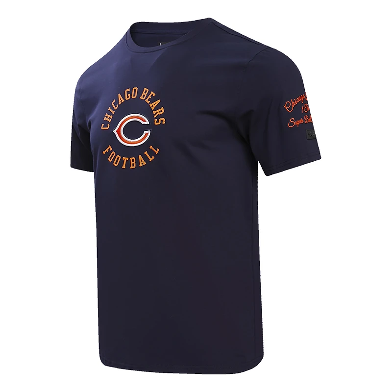 T-shirt hybride Pro Standard pour hommes, bleu marine, Chicago Bears