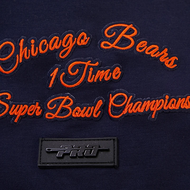T-shirt hybride Pro Standard pour hommes, bleu marine, Chicago Bears