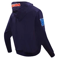 Men's Pro Standard Navy Chicago Bears Hybrid Woven Full-Zip Hoodie