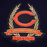 Men's Pro Standard Navy Chicago Bears Hybrid Woven Full-Zip Hoodie