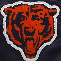 Men's Pro Standard Navy Chicago Bears Sublimated Satin Full-Snap Jacket
