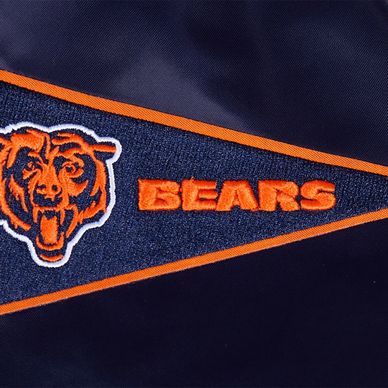 Veste à boutons-pression en satin sublimé Pro Standard Navy Chicago Bears pour homme