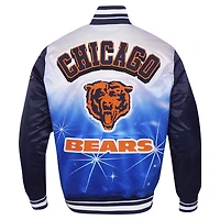 Veste à boutons-pression en satin sublimé Pro Standard Navy Chicago Bears pour homme