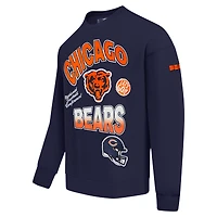 Sweat-shirt à enfiler épaules tombantes Turn It Up Pro Standard Navy Chicago Bears pour homme