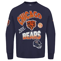 Sweat-shirt à enfiler épaules tombantes Turn It Up Pro Standard Navy Chicago Bears pour homme