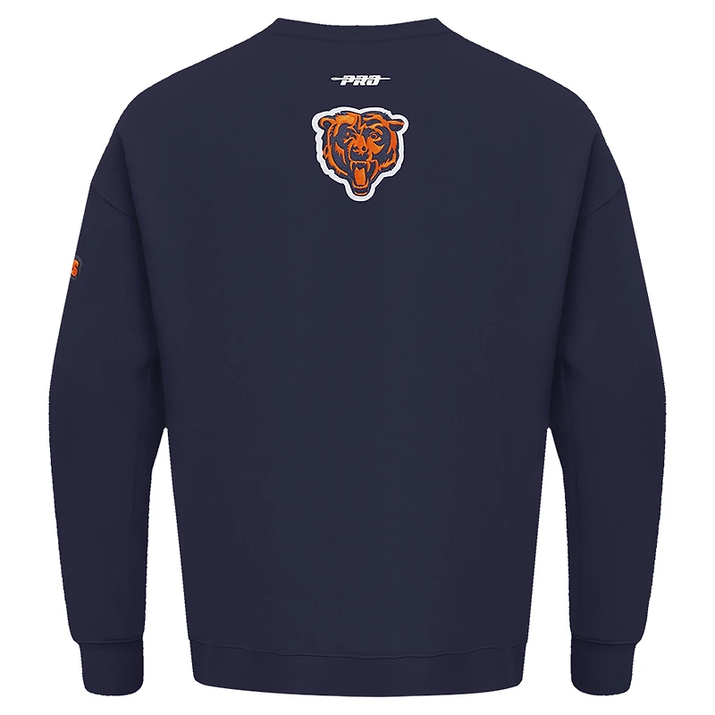 Sweat-shirt à enfiler épaules tombantes Turn It Up Pro Standard Navy Chicago Bears pour homme