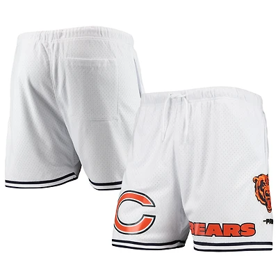 Short en maille Chicago Bears Pro Standard pour homme, blanc/noir