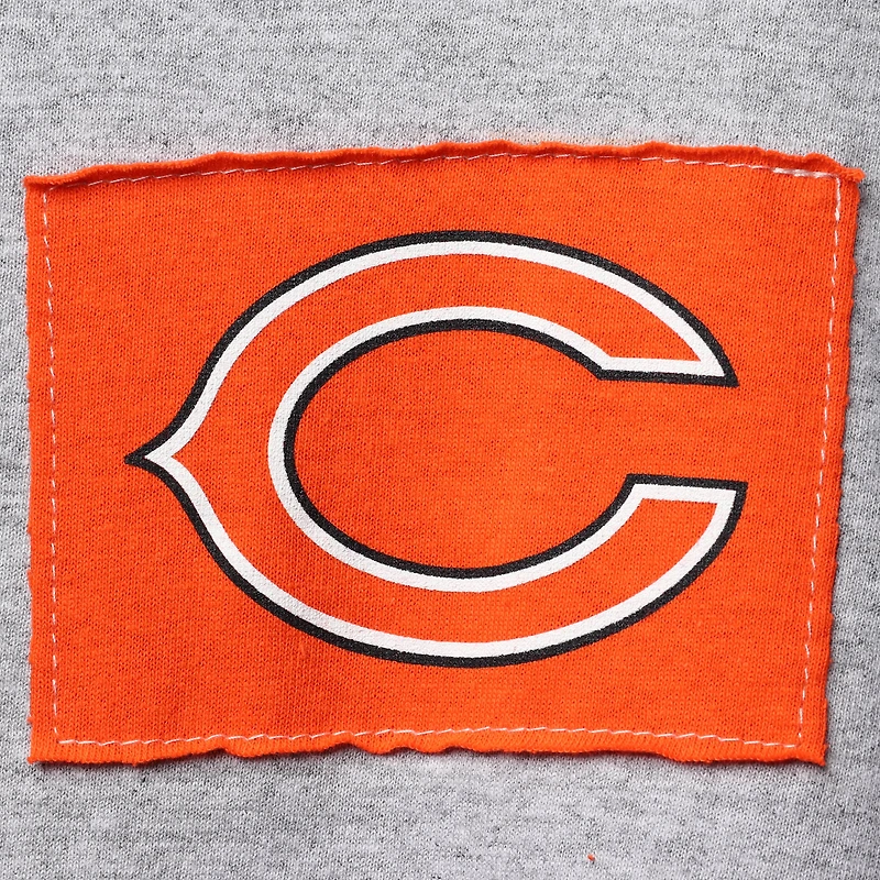 T-shirt à manches longues pour homme Refried Apparel Chicago Bears Sustainable Angle gris chiné