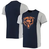 Refried Apparel - T-shirt fendu durable Chicago Bears bleu marine/gris chiné pour homme
