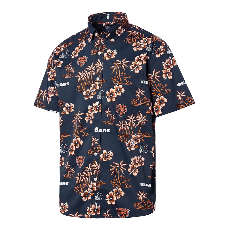 Men's Reyn Spooner Navy Chicago Bears Kekai Button-Up Shirt