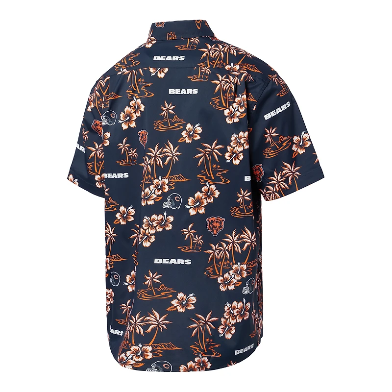 Chemise boutonnée Kekai pour homme Reyn Spooner bleu marine des Chicago Bears