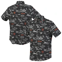 Chemise boutonnée Kekai Performance bleu marine Reyn Spooner pour homme, des Chicago Bears