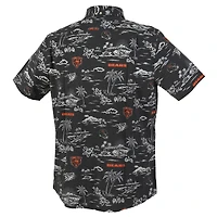 Chemise boutonnée Kekai Performance bleu marine Reyn Spooner pour homme, des Chicago Bears