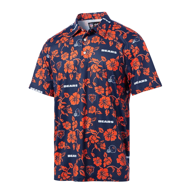 Men's Reyn Spooner Navy Chicago Bears Pua Performance Polo