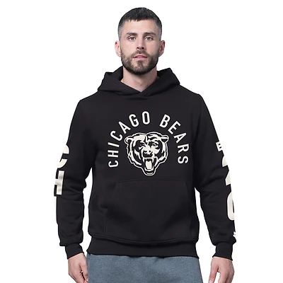 Men's Starter Black Chicago Bears Handoff Fleece Hoodie Sweatshirt