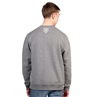 Men's Starter  Charcoal Chicago Bears Assist Fleece Crewneck Sweatshirt