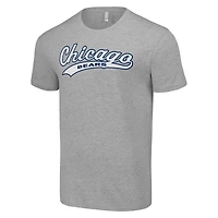 T-shirt gris chiné pour homme, coupe Tailsweep, des Chicago Bears