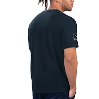 Men's Starter Navy/Orange Chicago Bears Finish Line Extreme Graphic T-Shirt