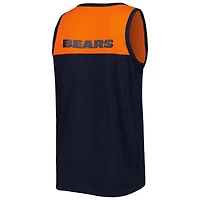 Débardeur tendance Starter bleu marine/orange Chicago Bears Logo Touchdown pour homme