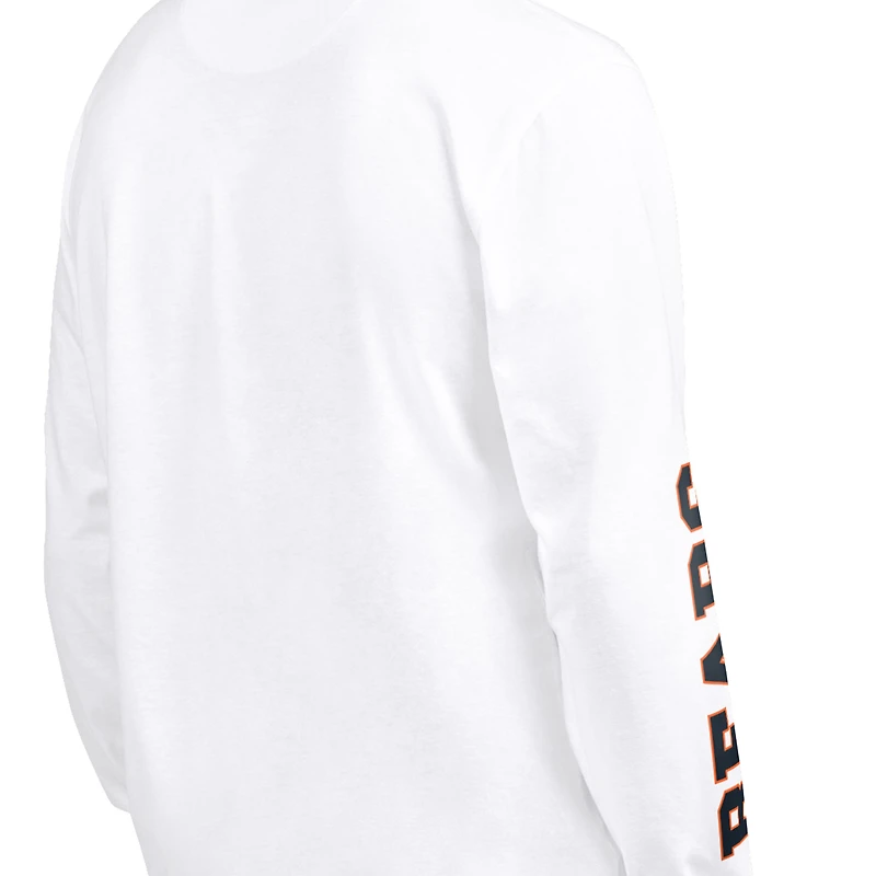 Men's Starter Navy/White Chicago Bears Short Sleeve & Long T-Shirt Combo Pack