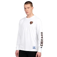Men's Starter Navy/White Chicago Bears Short Sleeve & Long T-Shirt Combo Pack