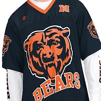 Men's Starter Navy/White Chicago Bears Short Sleeve & Long T-Shirt Combo Pack