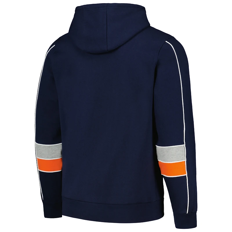Sweat à capuche Starter Navy Chicago Bears Captain pour hommes