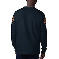T-shirt à manches longues pour hommes Starter Navy Chicago Bears Clutch Hit