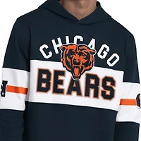 Men's Starter  Navy Chicago Bears Fullback Jersey Hoodie