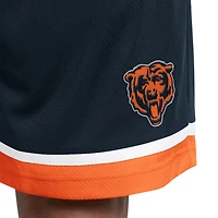 Men's Starter  Navy Chicago Bears Power Play Mesh Shorts