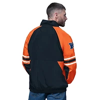 Pull demi-zippé bleu marine pour homme des Chicago Bears