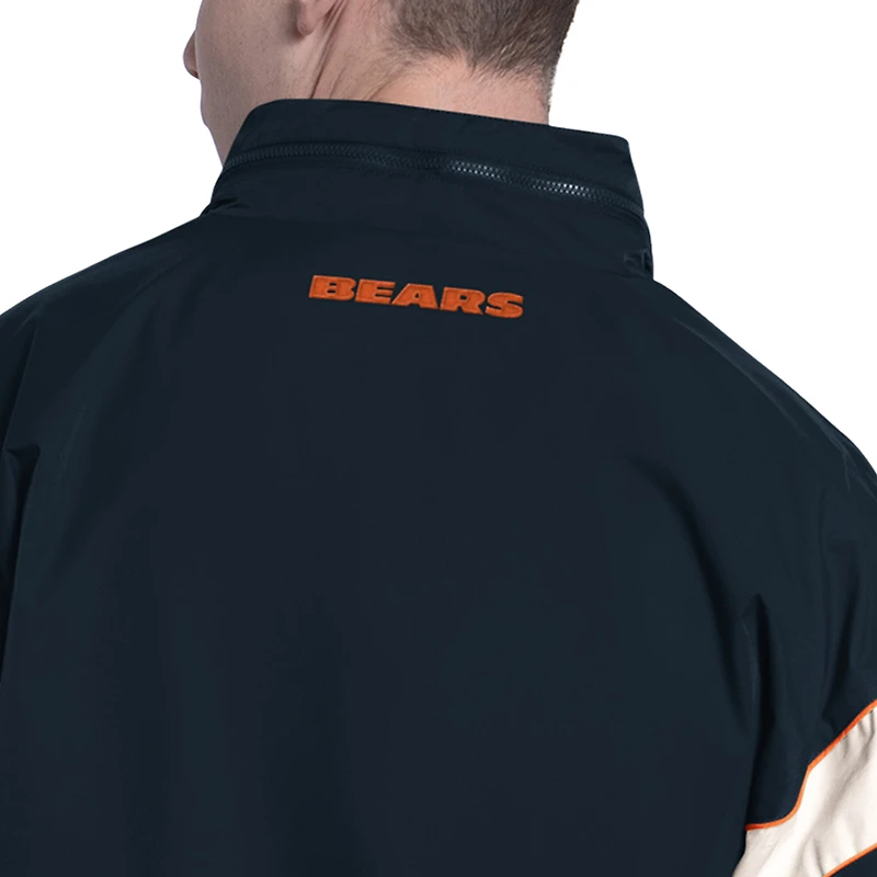 Men's Starter  Navy Chicago Bears The Gust Full-Zip Hooded Jacket