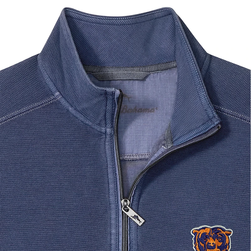 Men's Tommy Bahama  Navy Chicago Bears Big & Tall Montego Bay Half-Zip Pullover