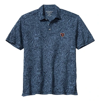 Polo Tommy Bahama IslandZone Wild Hibiscus Tri-Blend bleu marine pour homme
