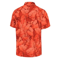 Chemise boutonnée Tommy Bahama Orange Chicago Bears Coast Nuevo Fronds Camp pour homme