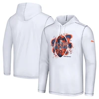 Sweat à capuche blanc Tommy Bahama pour hommes des Chicago Bears Graffiti Touchdown