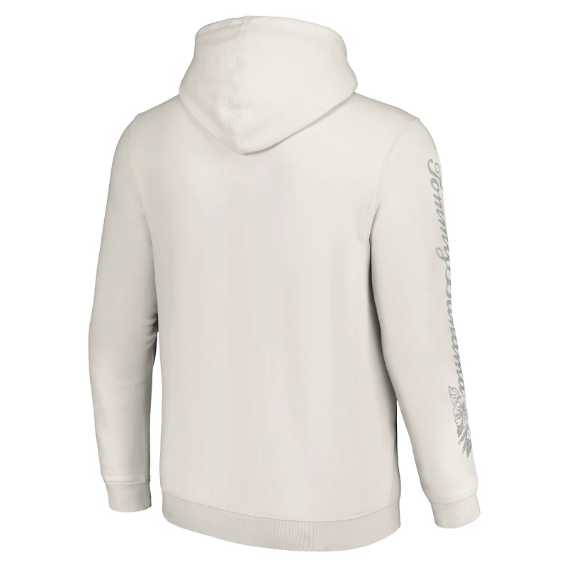 Men's Tommy Bahama White Chicago Bears Home Game Pullover Hoodie