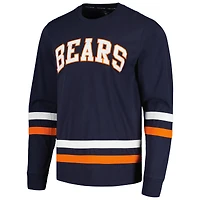 Men's Tommy Hilfiger Navy/Orange Chicago Bears Nolan Long Sleeve T-Shirt