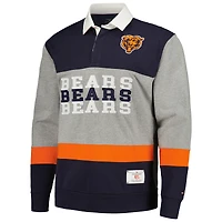 Men's Tommy Hilfiger Navy Chicago Bears Connor Oversized Rugby Long Sleeve Polo