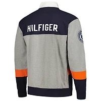Men's Tommy Hilfiger Navy Chicago Bears Connor Oversized Rugby Long Sleeve Polo