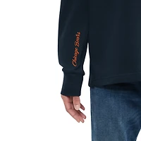 Men's Tommy Hilfiger Navy Chicago Bears Morgan Long Sleeve Hoodie T-Shirt