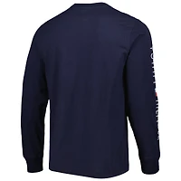 T-shirt à manches longues Tommy Hilfiger Chicago Bears Peter Team bleu marine pour homme