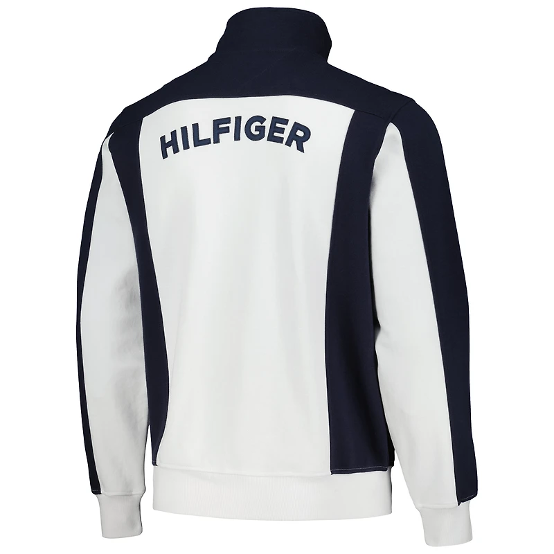 Men's Tommy Hilfiger White/Navy Chicago Bears Nolan Full-Zip Track Jacket