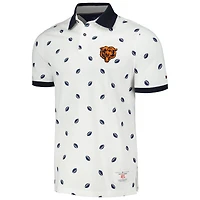 Polo Tommy Hilfiger blanc Chicago Bears Bryce piqué pour hommes