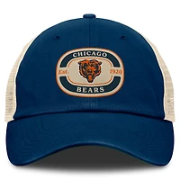 Casquette ajustable Top of the World bleu marine avec écusson d'équipe des Chicago Bears pour homme