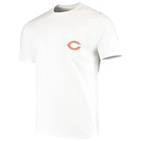 Men's Vineyard Vines White Chicago Bears Big & Tall Helmet T-Shirt