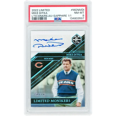 Carte autographiée de Mike Ditka (Chicago Bears) - Édition limitée Panini Platinum Limited Monikers 2022 #MON-MDI #1/1 - Authentifiée par PSA (8 cartes)