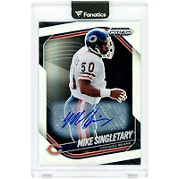 Carte autographiée de Mike Singletary (Chicago Bears) 2025 Panini Prizm Black Silver Prizm n° 23